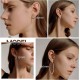925 Sterling Silver Twisted Hoop Earrings For Women White Gold Plated Small Hoop Earrings Lightweight Huggie Hinged Hoop Earring 925 Sterling Silver Twisted Hoop Earrings For Women White Gold Plated Small Hoop Earrings Lightweight Huggie Hinged Hoop Earring